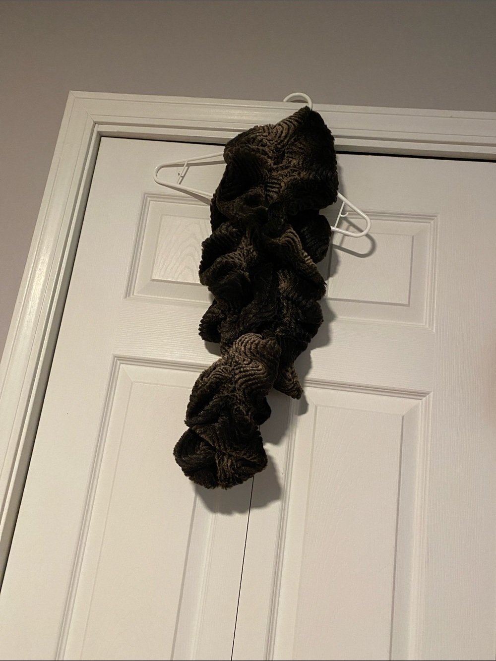 Cozy Textured Brown Scarf